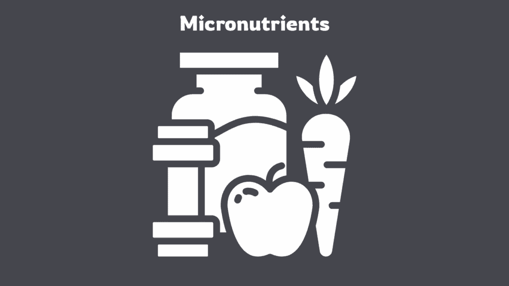 Healthy foods and supplements illustration